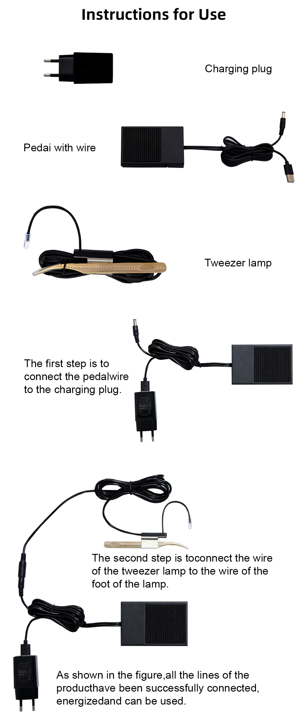 Pinky leem nova atualização 2025 pinças de cílios oem led luz uv led pinça dispositivo para uv led lash extensão