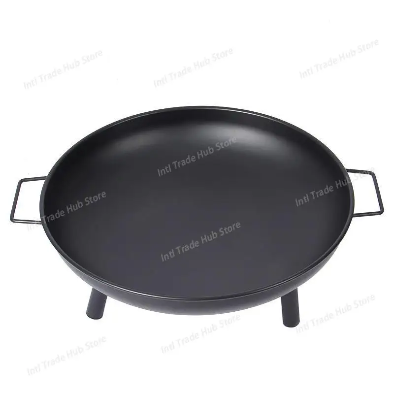 

Outdoor courtyard round brazier portable wood stove 4-5 people household charcoal heating stove Suitable for Patio and Terrace