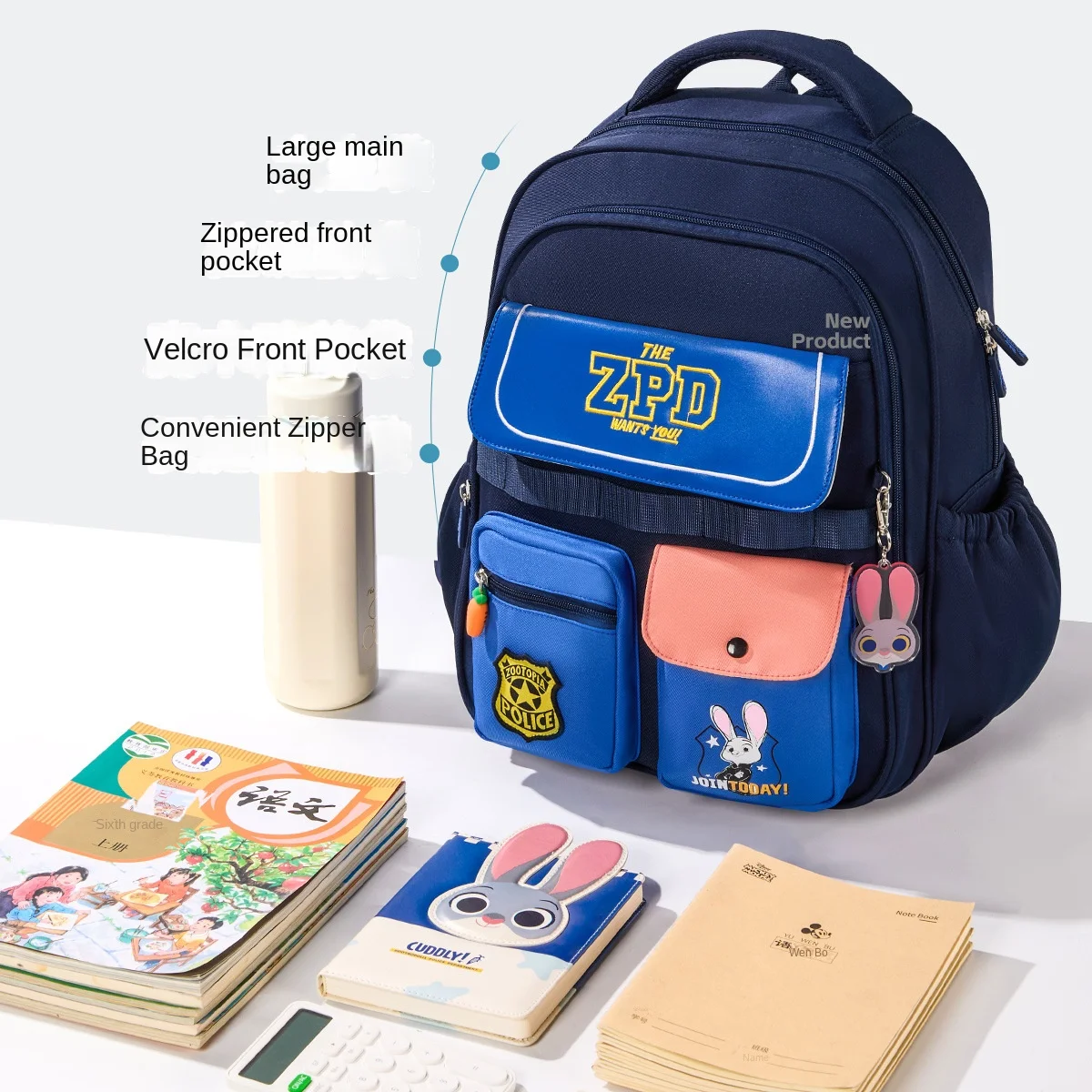 Disney New Boy Girl School Bag Primary Middle Student Shoulder Orthopedic Backpack Large Capacity Light Kids Gifts Mochilas
