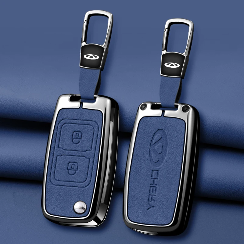 Funda de Metal para llave de coche Chery Fora Elara A5 A1 Ego Tengo A3 Cielo T11 M11 A13 E5 Tiggo E5 Fulwin Cowin EASTER 3 5 Chance