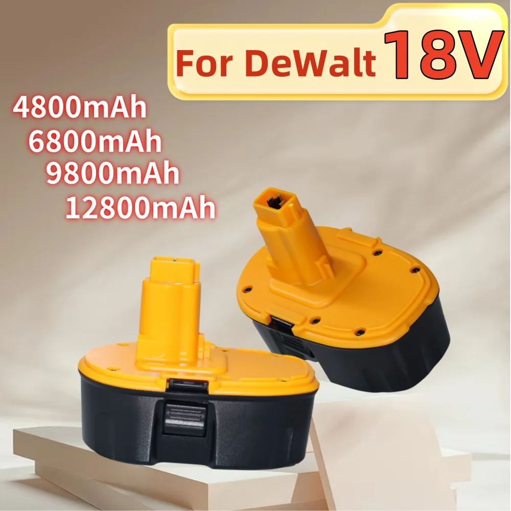 

Ni-MH DC9071 18V 4800/6800/9800/12800mAh Tool Battery Replaceable and Rechargeable for DeWalt DC9098 DC9099 DW9095 DW9096 DW9098