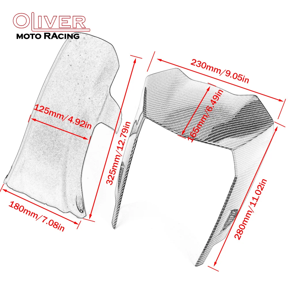 Front Wheel Hugger Fender Mudguard Mud Splash Guard For KTM Duke 125 250 390 Duke390 Duke250 Duke120 2017-2024 view 6