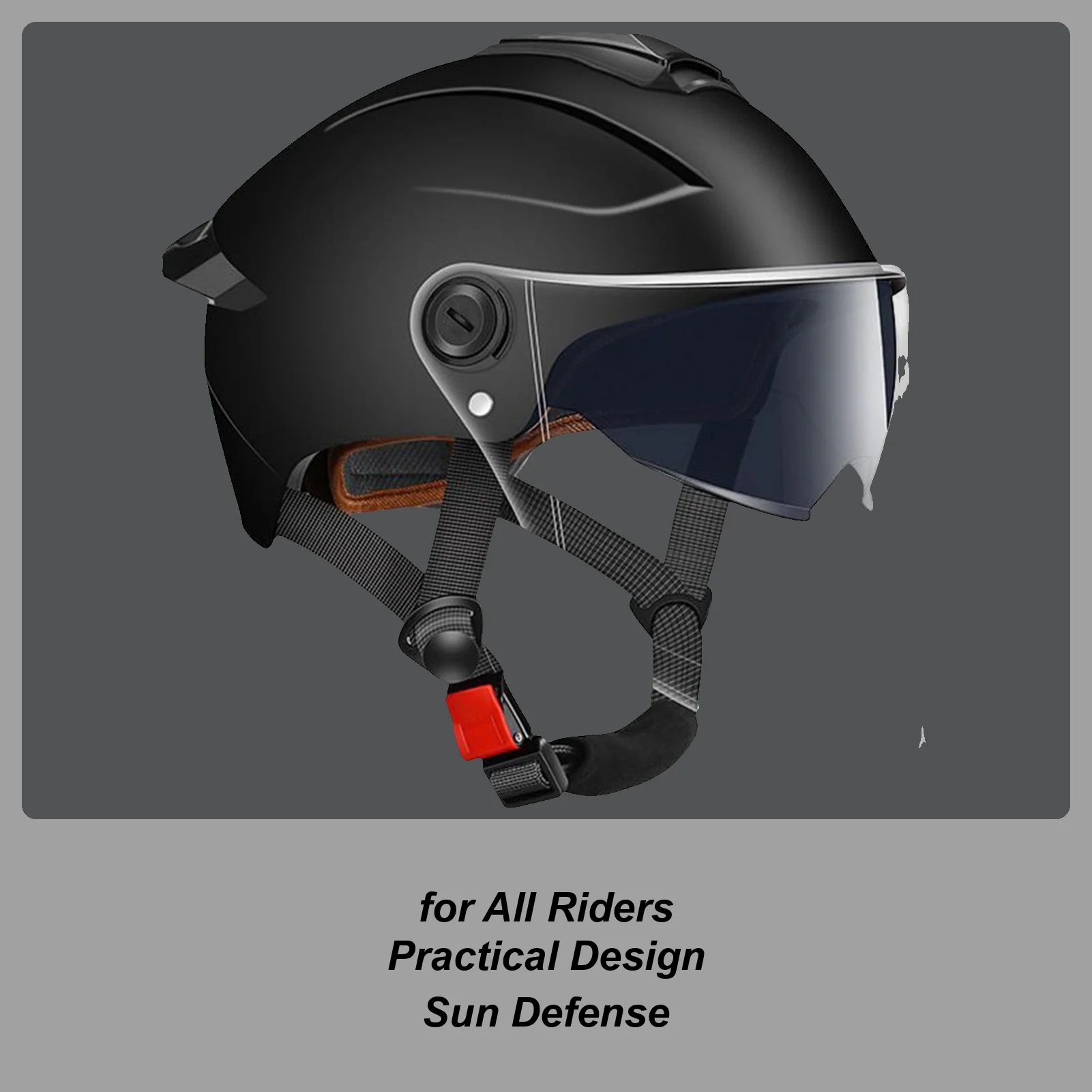 

Lightweight Motorcycle Helmet Motorcycle Half Helmet Protective Gear Double Visor Breathable Headgear For Street Motorbike