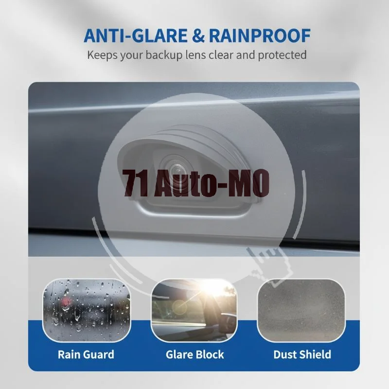 Car Reverse Camera Lens Silicone Cover Waterproof Dustproof UV Resistant Non-Slip Auto Accessory for All Weather Use