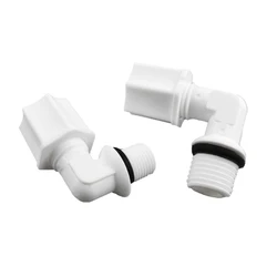 1/4‘’ Pipe O.D Male Elbows Fitting Plastic Compression Connector For RO Tube Reverse Osmosis Systems Pack Of 10 Pcs