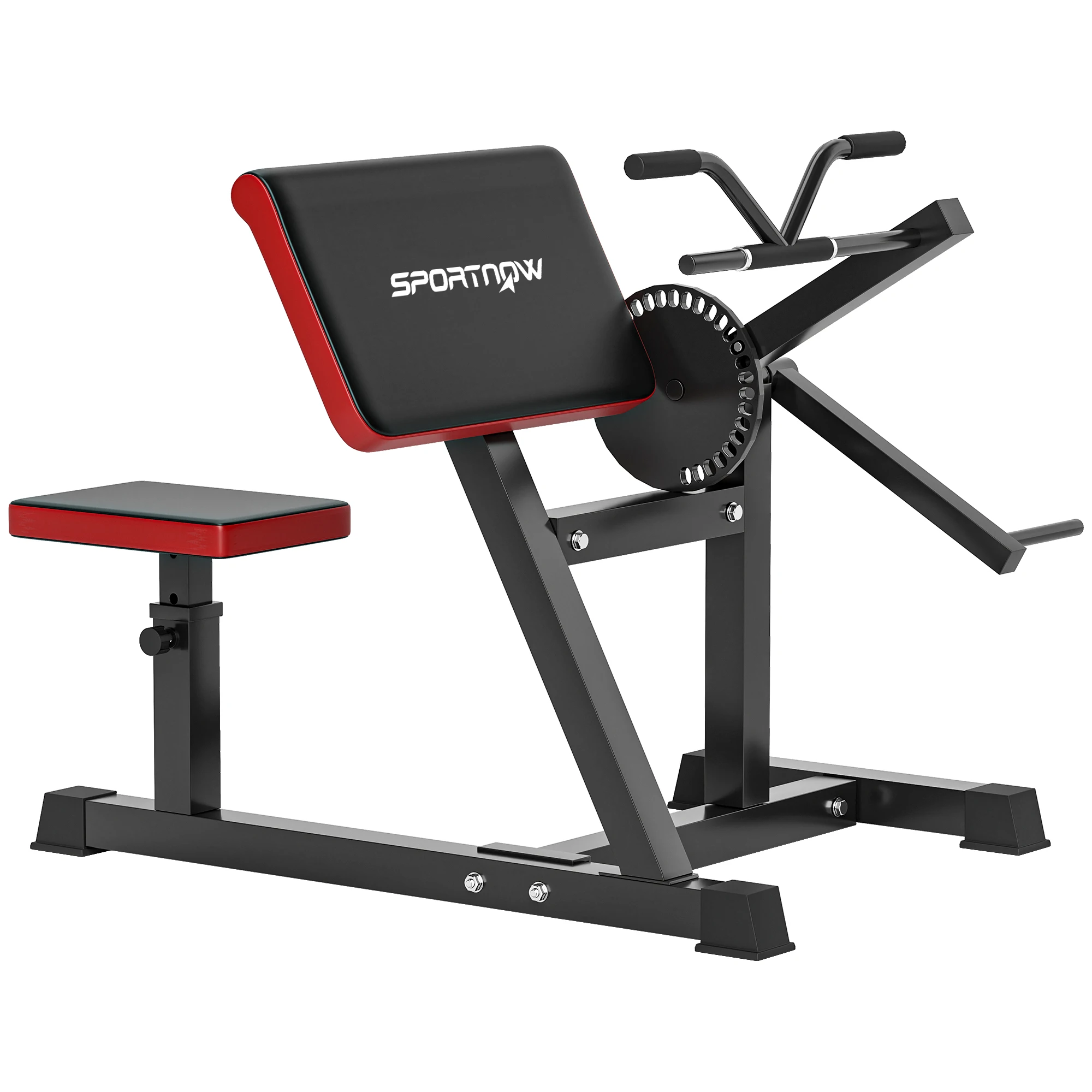 Image of Sportnow 2-in-1-Bizeps- und Trizepsmaschine Prediger-Lockenbank mit verstellbarem Sitz und Ellenbogenstütze für das Heim-Fitnessstudio