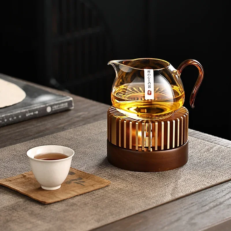 Novel Aluminium Alloy Teapot Warmer Home Offices Warm Tea Stove Holder Round Candle Base Heater for Heating Coffee Milk Food