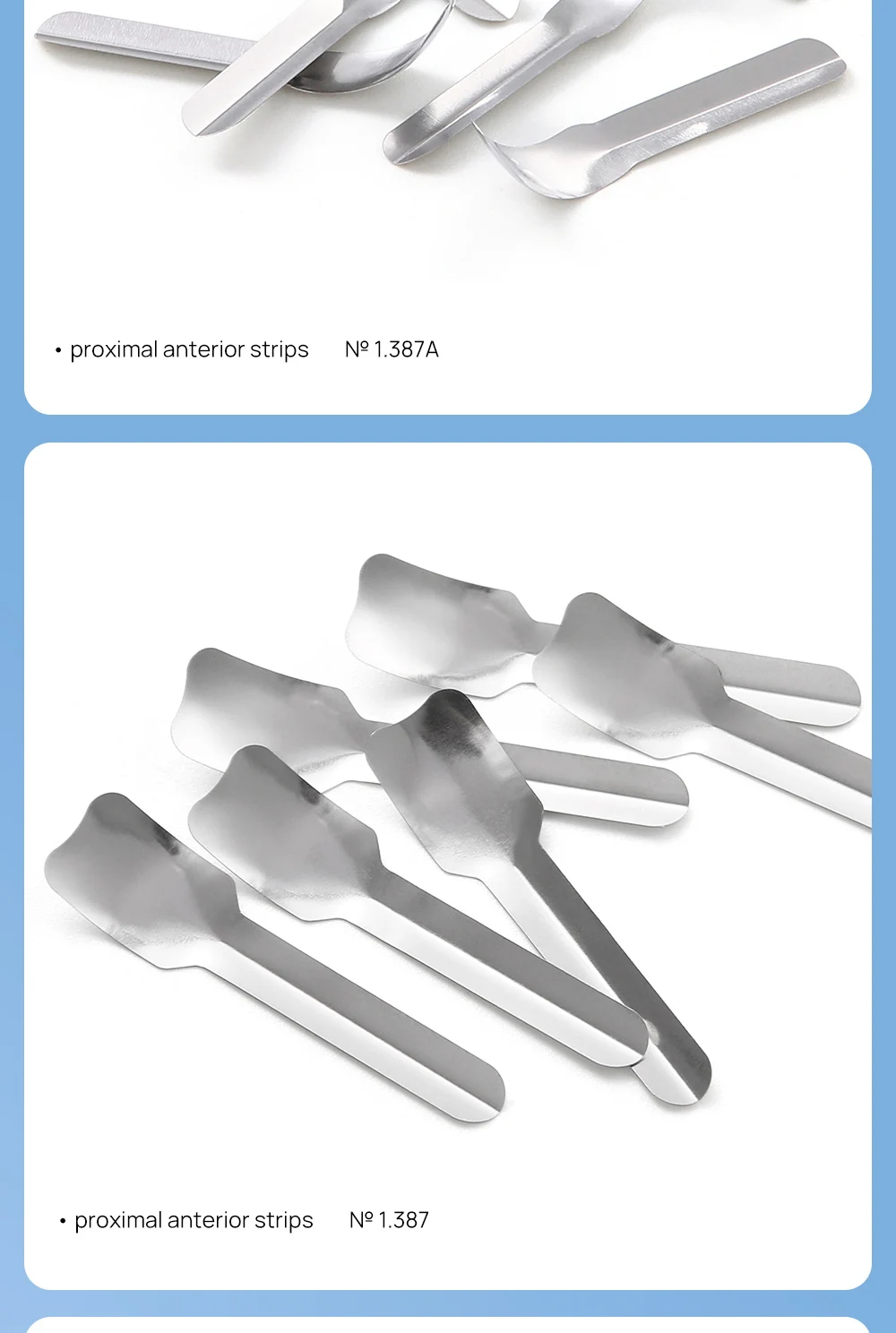 AZDENT Dental Matrix Bands Sectional Contoured Metall Matrizen M4/6/8 3,5/4,5/5,5/6,5mm Für Zähne Ersatz Zahnmedizin Werkzeuge – Detail 17