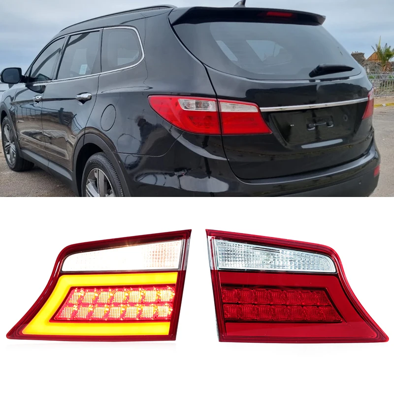 LED Taillight Assembly For HYUNDAI Santa FE XL Maxcruz 2014-2015 Reverse Lights Brake Lights Turn Flashing Lights Warning Lights