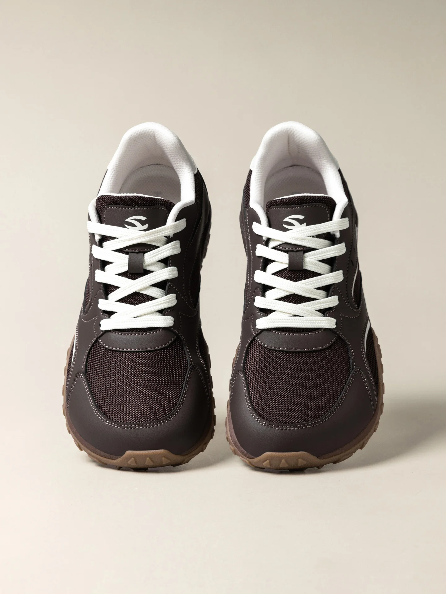 HOBIBEAR Unisex-Wanderschuhe mit breiter Zehenbox, Schnür-Wanderschuhe, Outdoor-Reise-Sneaker aus Kunstleder und Mesh, minimalistische Sneaker – Detail 5
