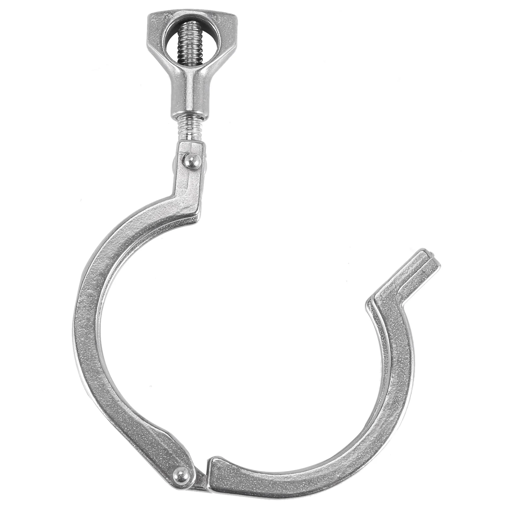 A15F-2Pcs Tri-Clamp Steel Single Pin Heavy Duty Tri Clamp With Wing Nut For Ferrule TC With Silicone Gasket 2 Inch