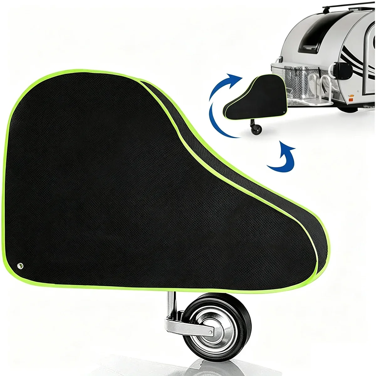 1Pc Universal Caravans Trailer Towing Hitch Cover Waterproof Dustproof Camper Coupling Lock Tongue Cover Breathable Protector