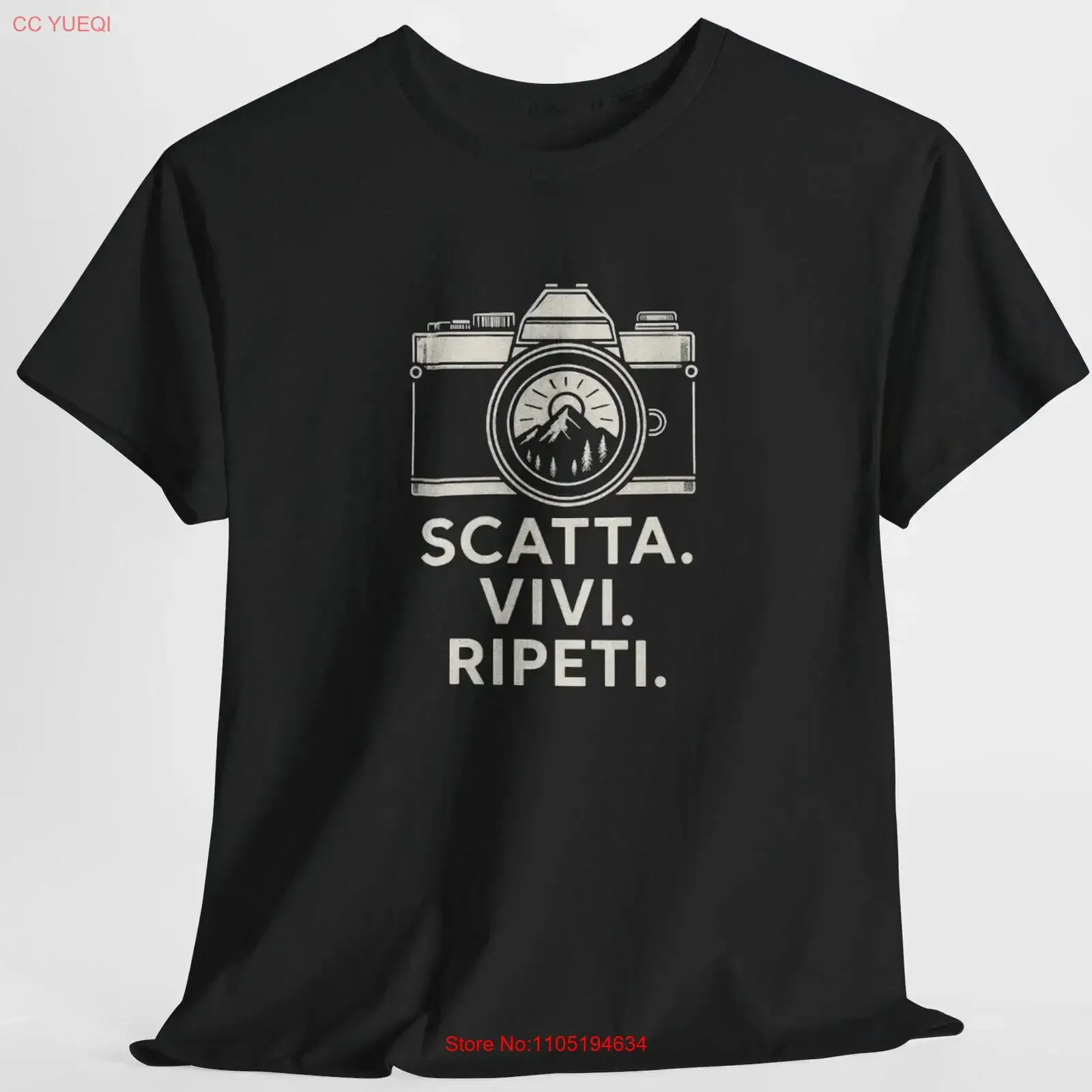 Photography T Shirt Shoot Live Repeat Vintage Camera Photographer Photo for Creatives vintage Washed Top For Everyday Wear Soft