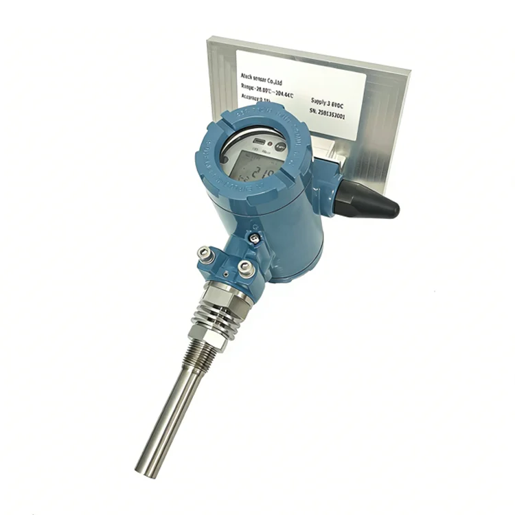 High Stability Industrial Temperature Sensor Low Drift Wireless Head Mount Hart Pt100 Temperature Controller IP65 304/316L ODM