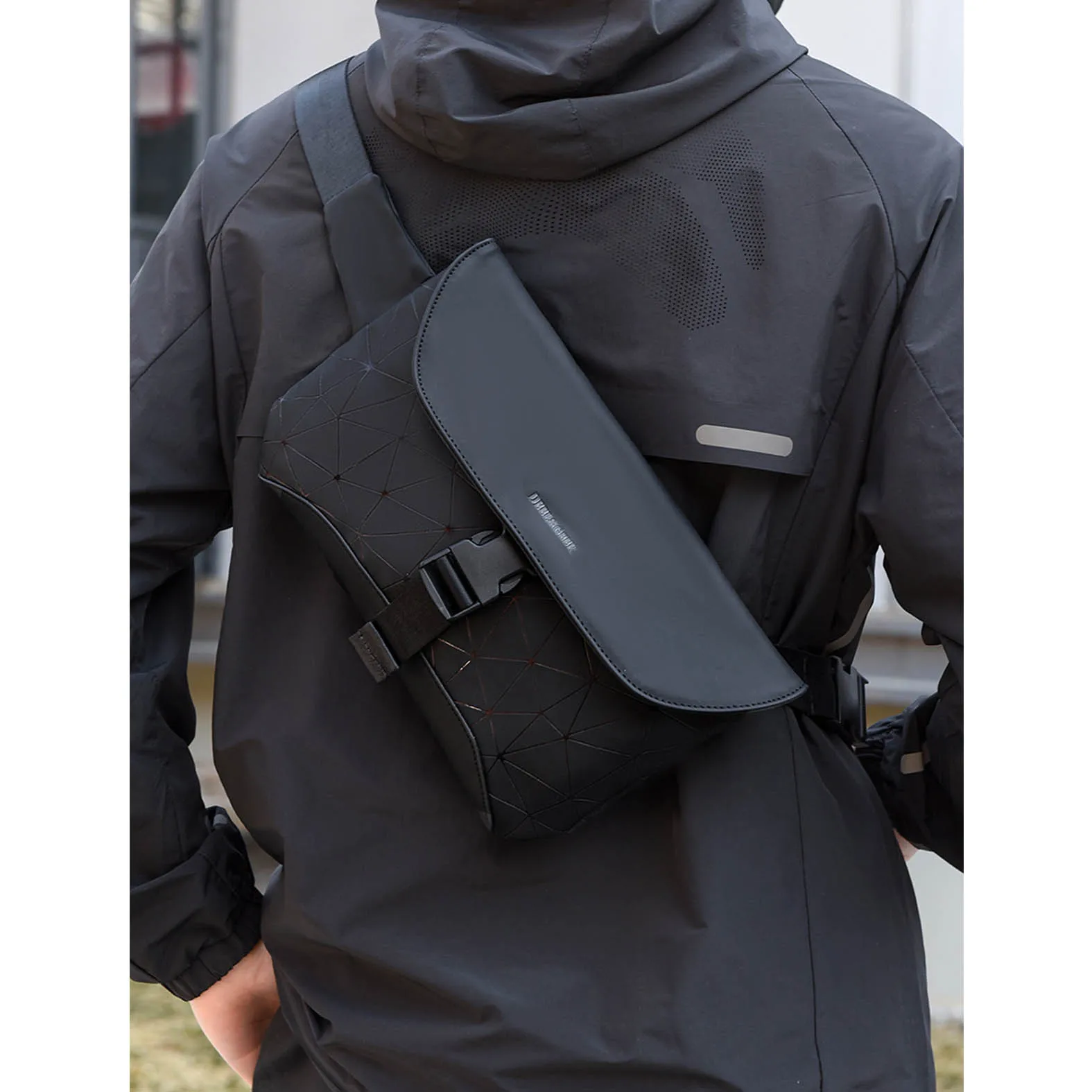 New men's and women's small shoulder bags,horizontal version, fashionable street crossbody bags,couple travel small shoulder bag