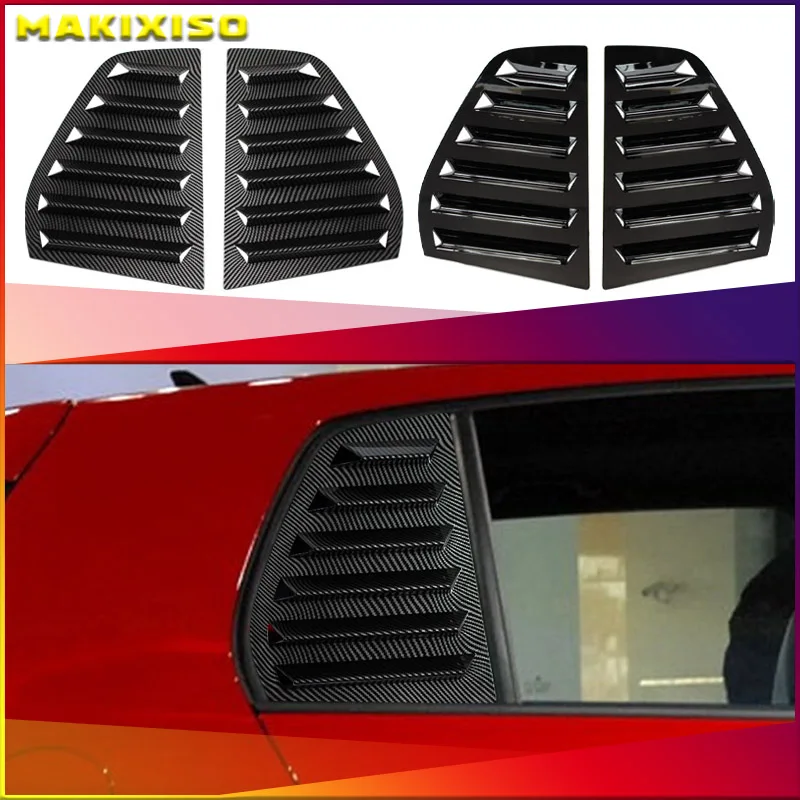 

Аксессуары для затвор заднего стекла автомобиля, 2 шт., накладка на окно, жалюзи, боковая вентиляционная накладка для VW Golf 5 MK5 2003-2010