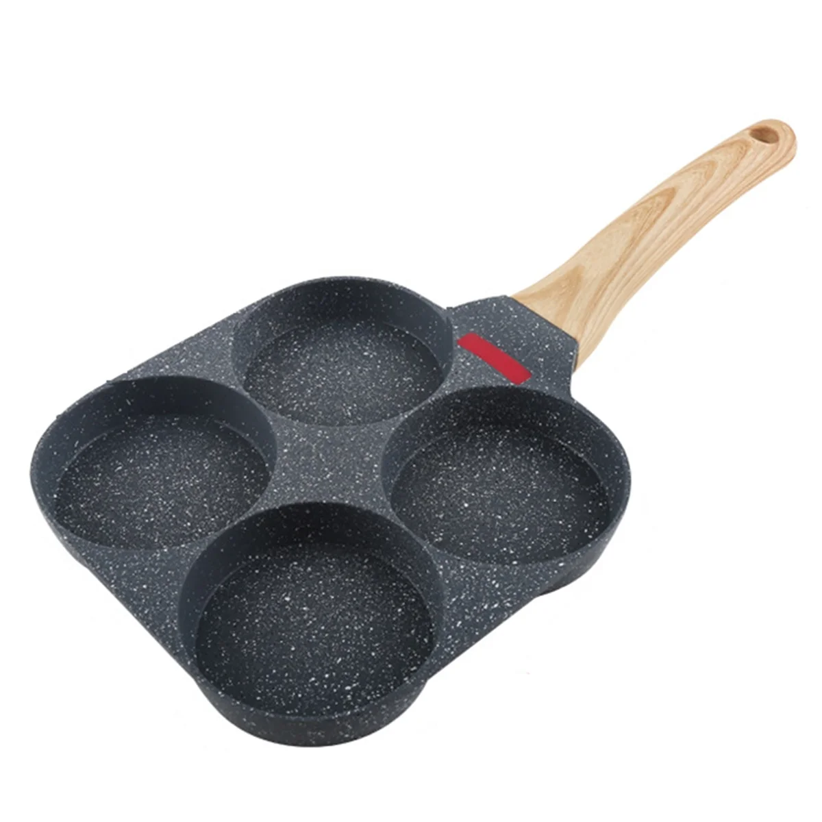 4 Cup Egg Pan Nonstick and Healthy Egg Frying Pan Versatile Breakfast Skillet for Eggs Pancakes Plett Crepes-B