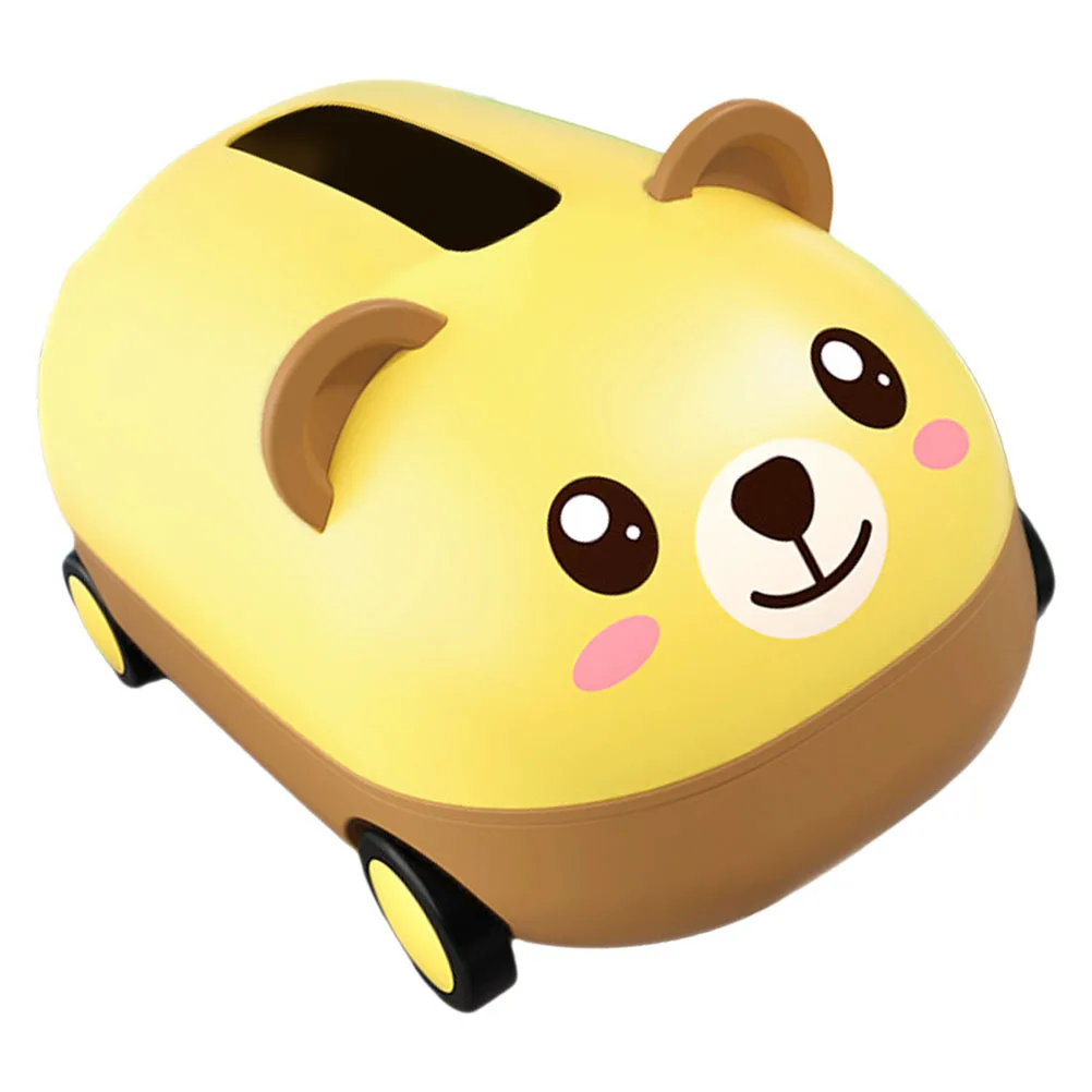 

1pc Cartoon Car Tissue Box Cute Napkin Holder Desktop Decoration Tabletop Tissue Organizer Refillable Storage Case Household