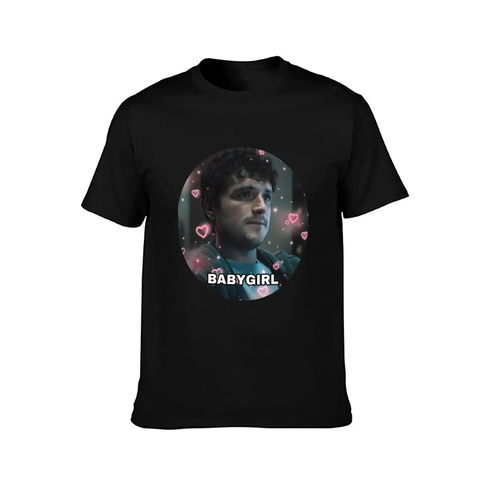 Mike Schmidt Babygirl Circle T-Shirt, Summer Casual Cotton Tee, Oversized Streetwear Tops, Vintage Graphic Print, 100% Cotton