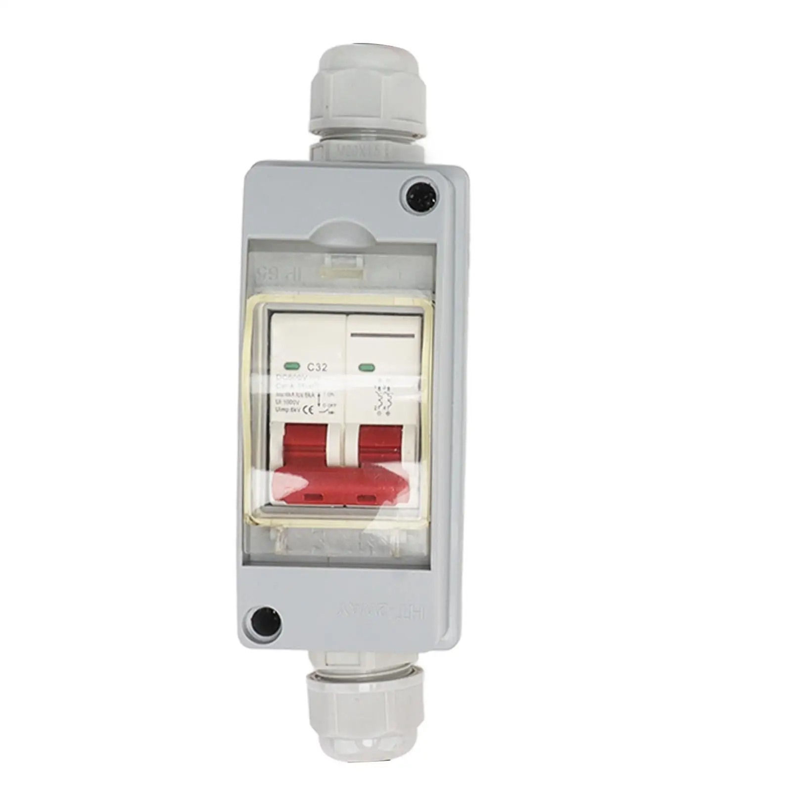 

Circuit Breaker MCB 2P DC 500V 32A Waterproof Disconnect Switch with IP65 Protection Box for Electrical Distribution
