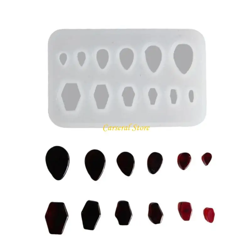 

M4YF Portable Silicone Teardrop and Coffin Ear Enlarger Mold For Crafting Ornaments