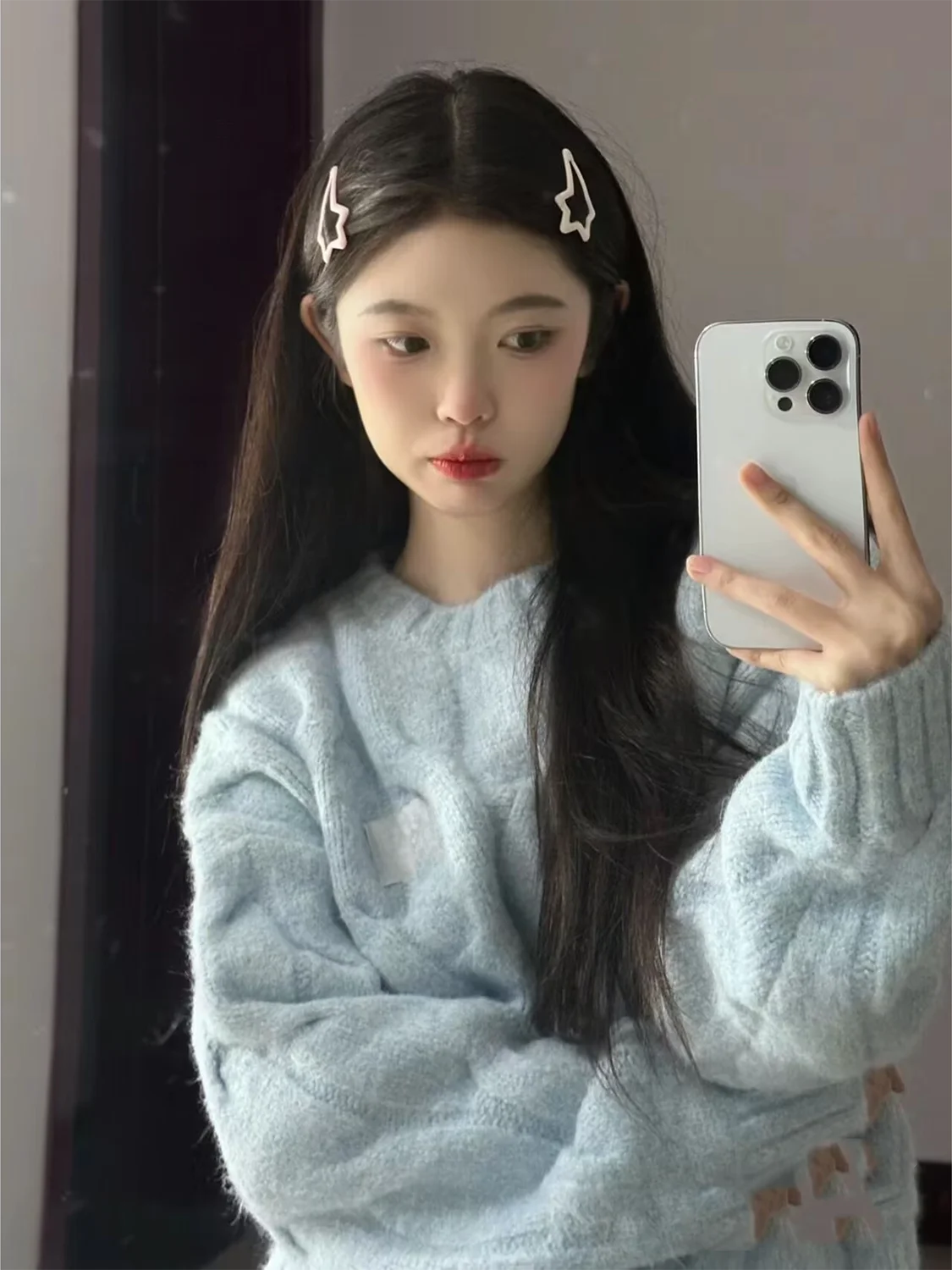 Korean Sle Thiened Loose Women's Knitted Sweater round Ne Soft Cozy Versatile Autumn Winter New Arrival Online Exclusive