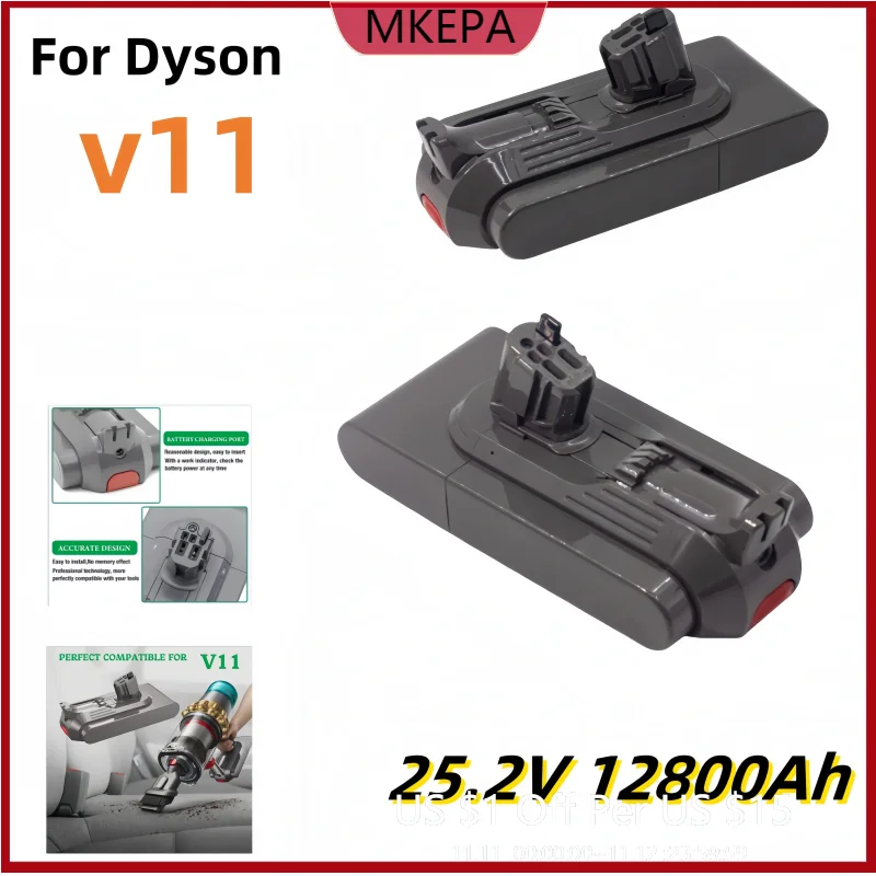 

✅for Dyson Vacuum 12800mAh 100.8Wh Battery For Dyson Torque Drive Extra V11 Complete Extra V11 Fluffy Extra V11 Animal V15；'