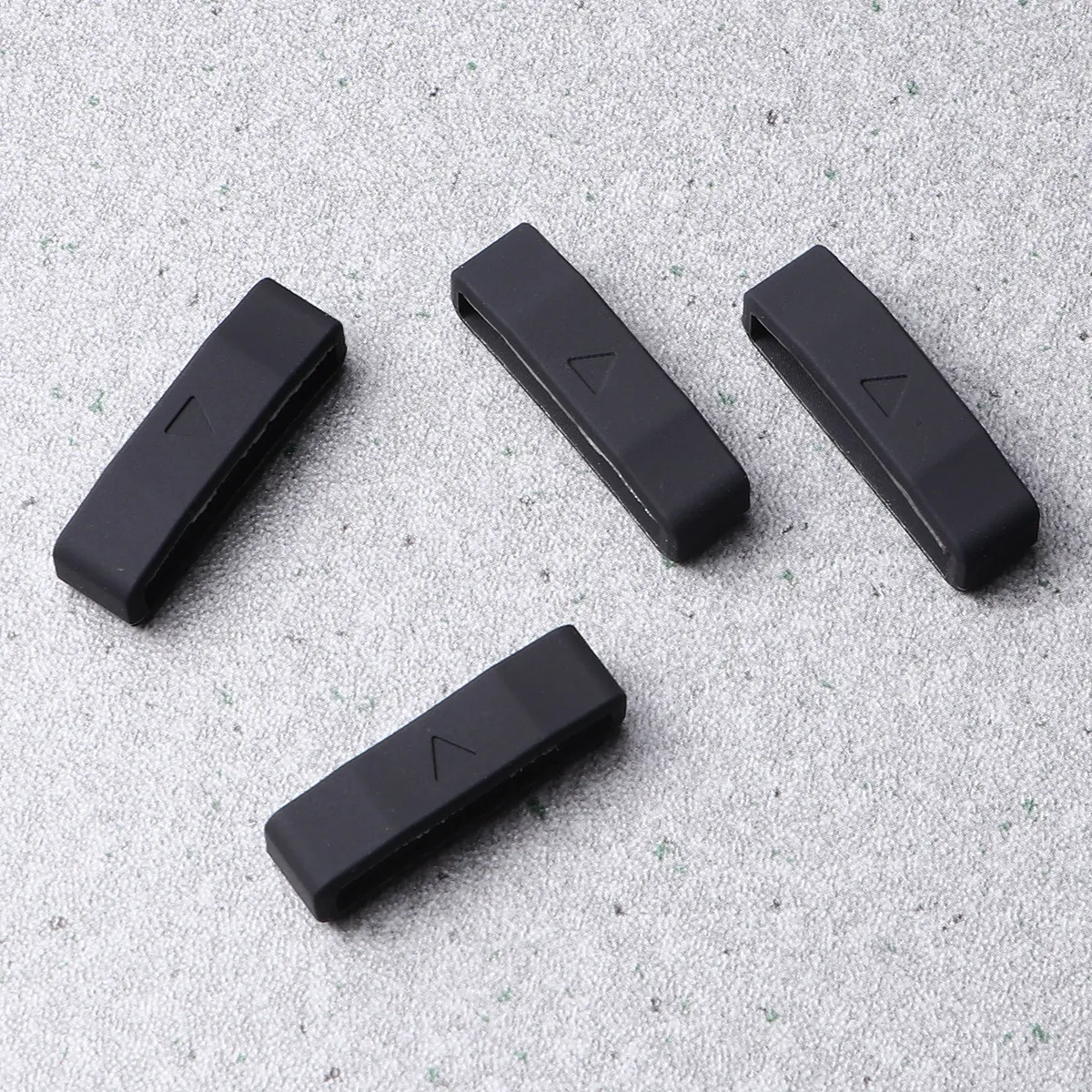 4Pcs High Quality Silicone Watch Strap Loop Soft Flexible Secure Fit Watch Band Strap Holder Keeps Extra Length in Place