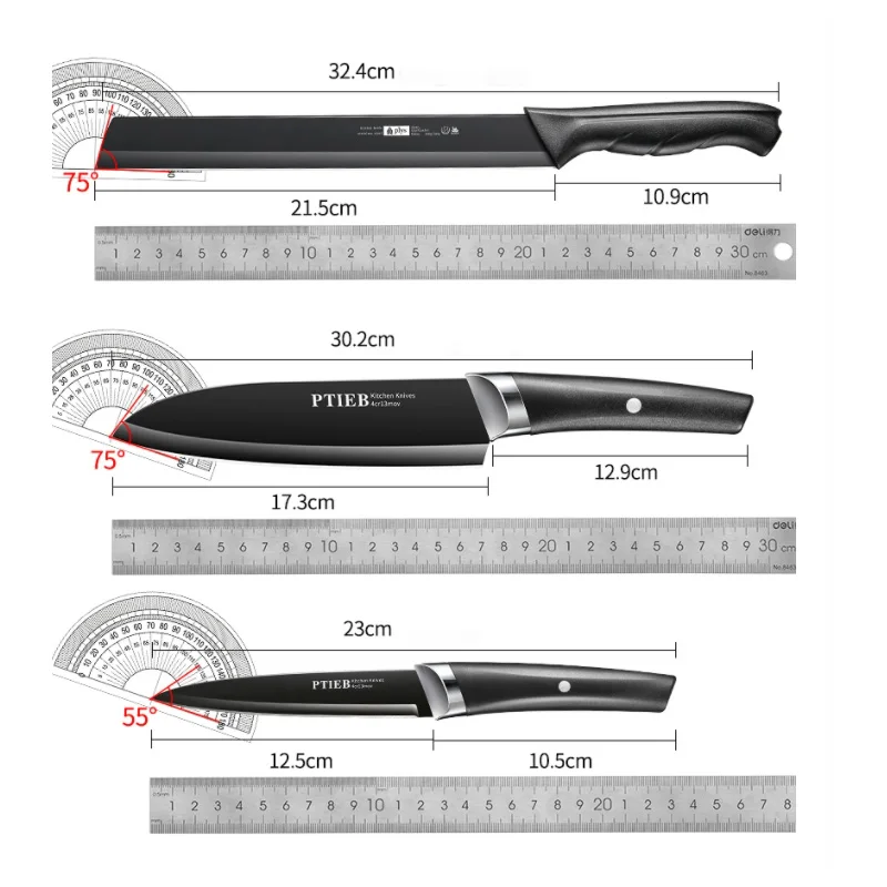 سكين فواكه كبير ممتد متعدد الأغراض قطاعة فواكه وبطيخ سكين بطيخ تجاري كبير الحجم مقبض مريح مضاد للانزلاق