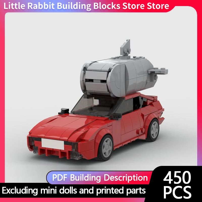 Speed Racing Car Model MOC Building Bricks Entertainment Program Vehicle Modular Technology Children Holiday Gifts Assemble Toys