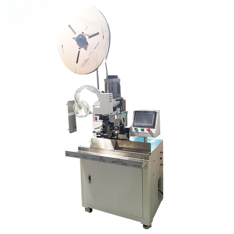 Fully automatic multi-core wire sheath wire peeling and punching end machine Horizontal stripping wire positioning