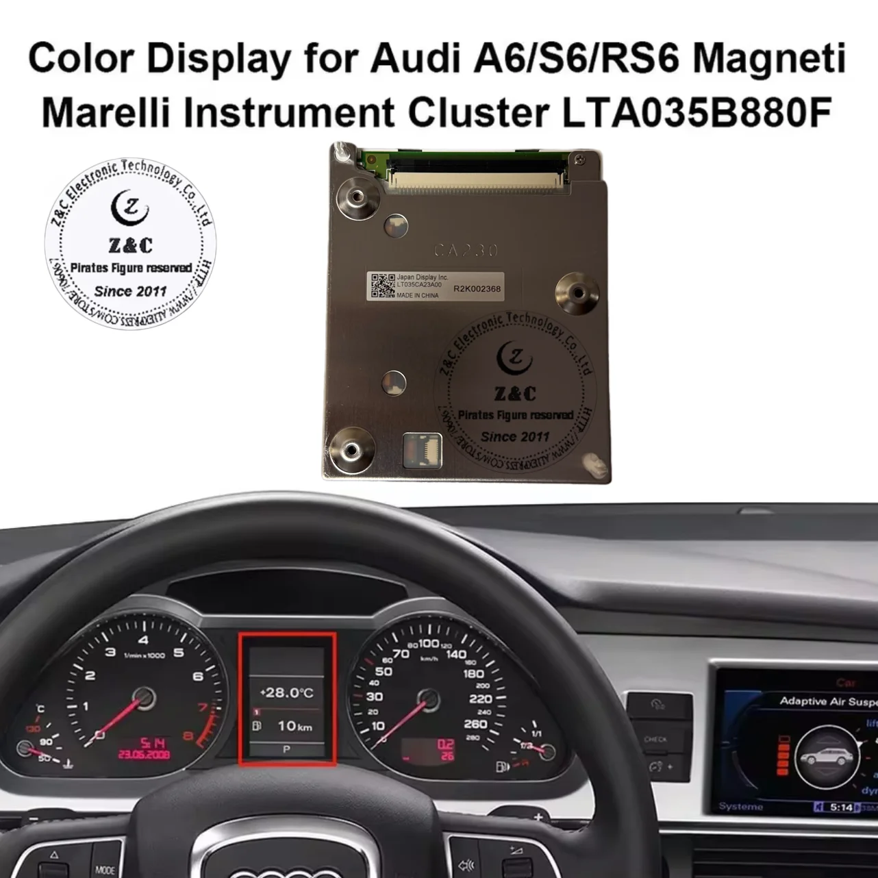 شاشة LCD لـ 2007-14 Maserati Quattroporte، GranTurismo، GranCabrio أداة OEM 249709 243146 250885 269131 269749 #1