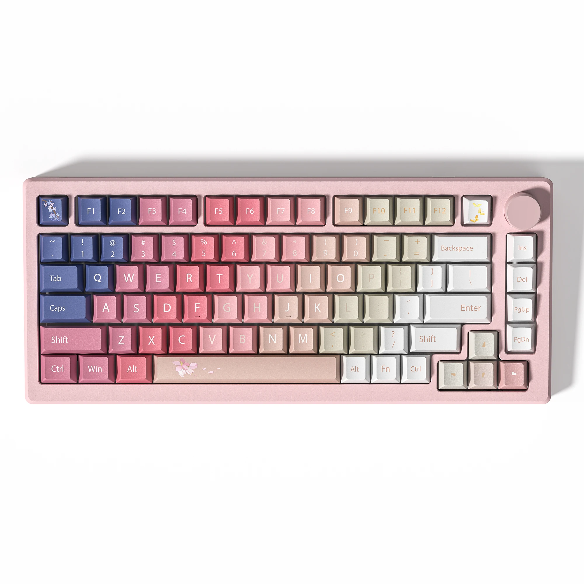 134 Keys Butterfly Custom Keyboard Keycaps Five Side Dye Sublimation PBT keycaps Cherry Profile for Cherry MX Switches Keyboard