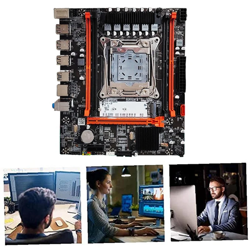 Płyta główna X99H + procesor E5 2666 V3 + kabel przełącznika + zestaw kabli SATA LGA2011-V3 DDR3X4 gniazdo pamięci RAM M.2 NVME PCI-E 3.0 X16 SATA3.0