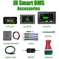 JK BMS Accessories Smart Display 3.2 4.3 LCD Start Switch Protection Board Cable Lifepo4 Battery Adapter Intelligent 4S 8S 100A