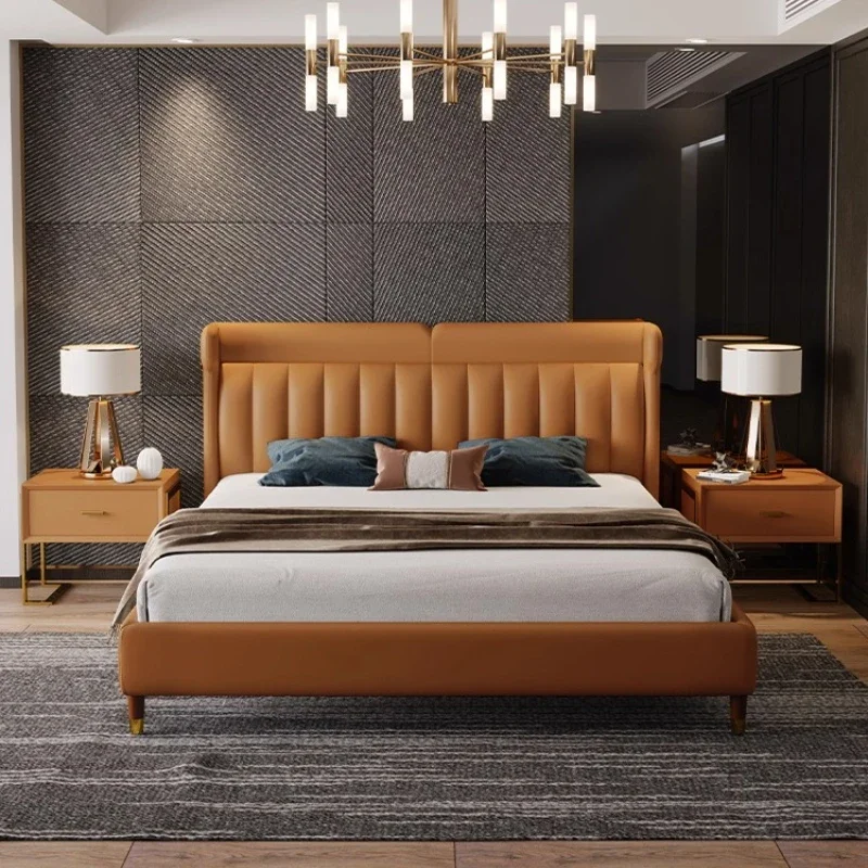 

Роскошная кровать размера King Size 180x200 см, каркас кровати и мебель для спальни по распродаже, мебель для дома, кровать King Size, изголовье кровати, прикроватный столик