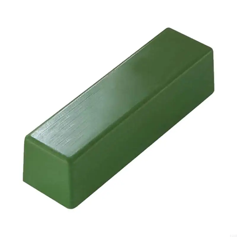 02DB Fine Green Buffing Compound Metals Polishing Wax Paste Chromium Green Oxide Grinding Paste Leather Strop Compound Bar