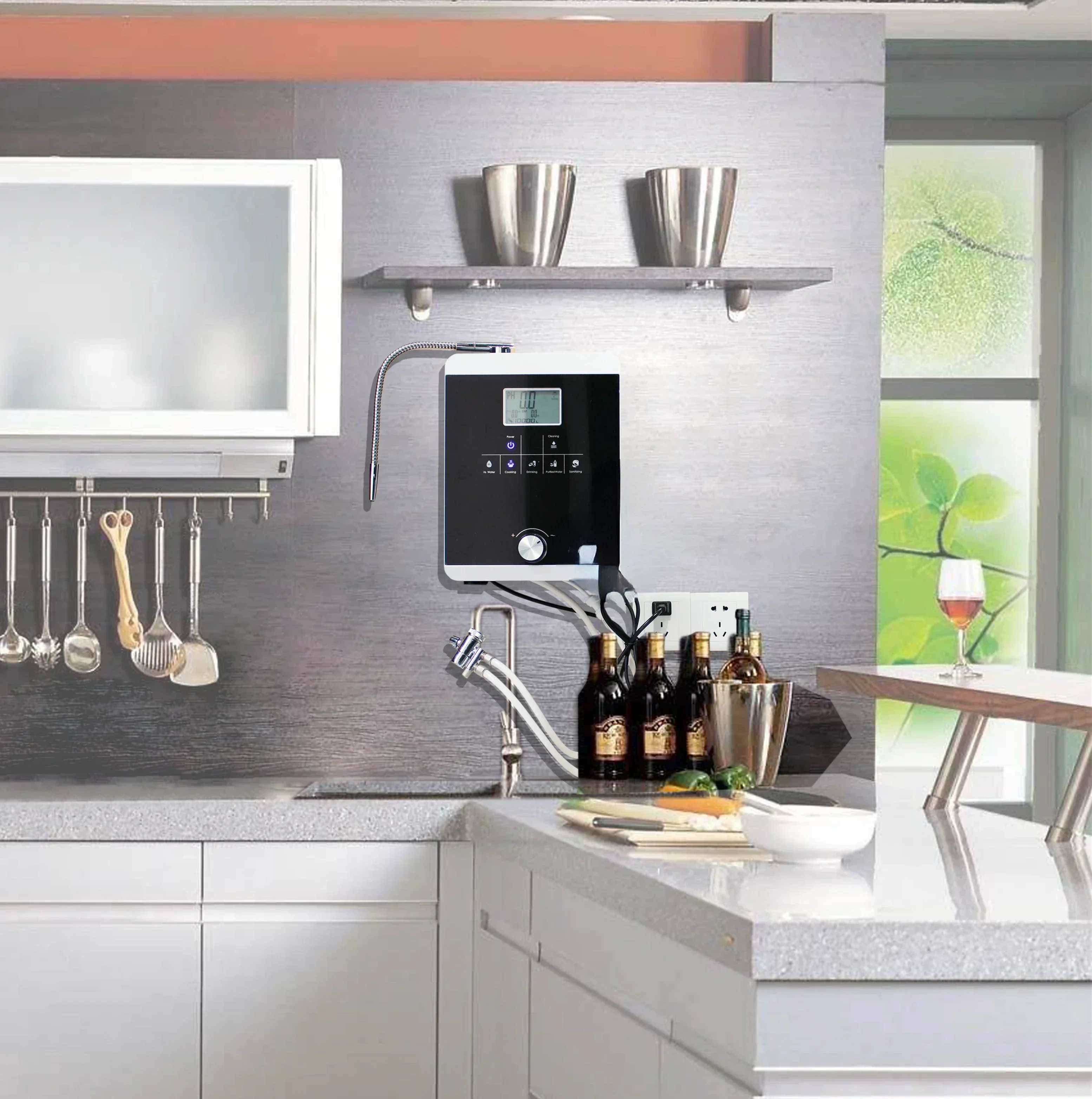 Machine d'ioniseur d'eau alcaline Machine d'eau d'hydrogène Kangen