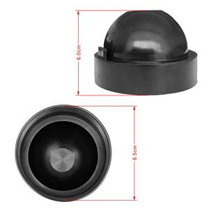 Universal Car Headlight Bulb tampa contra poeira, LED HID Housing Seal Cap, borracha, 60mm, 65mm, 70mm, 75mm, 80mm, 83mm, 85mm, 90mm, 100 milímetros, 105 milímetros, 2 PCes 10 principais vendas tampa farol azera - №5