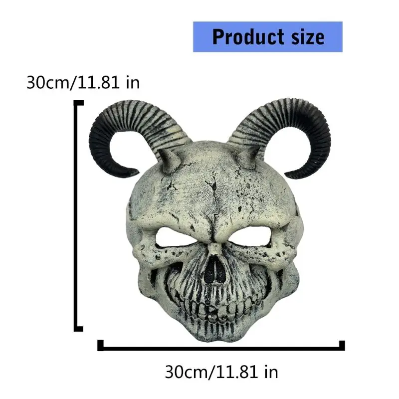 39bd geit hoofd schedel masker duivel demonen masker cosplay Halloween kostuums achtervolgde huisdecors prop maskerades masker