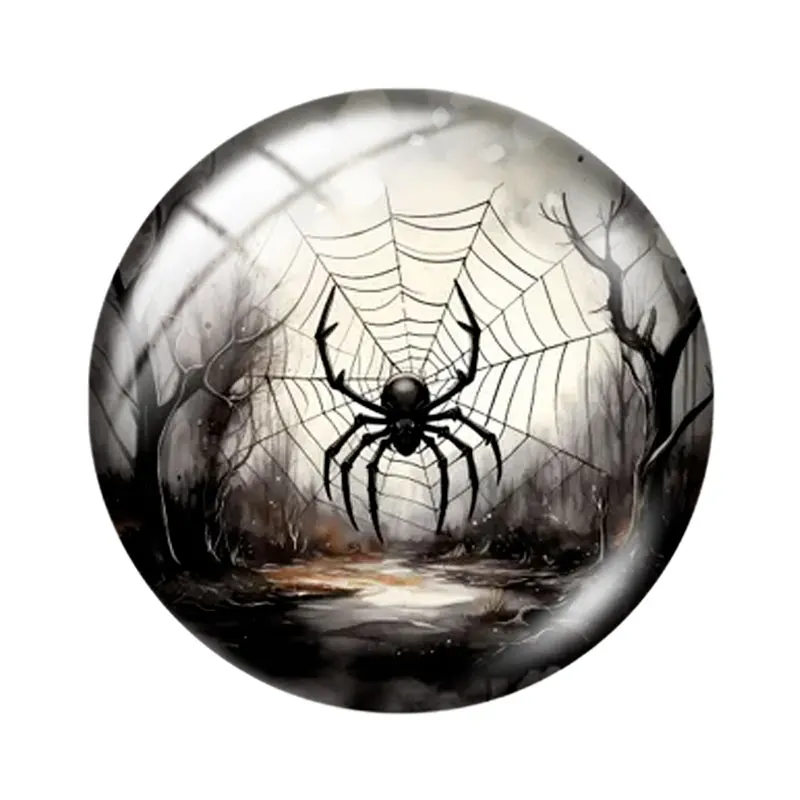Watercolor Spider 12/18/20/25mm glass cabochon  bracelet pendant rings for jewelry demo earrings back Making findings view 5