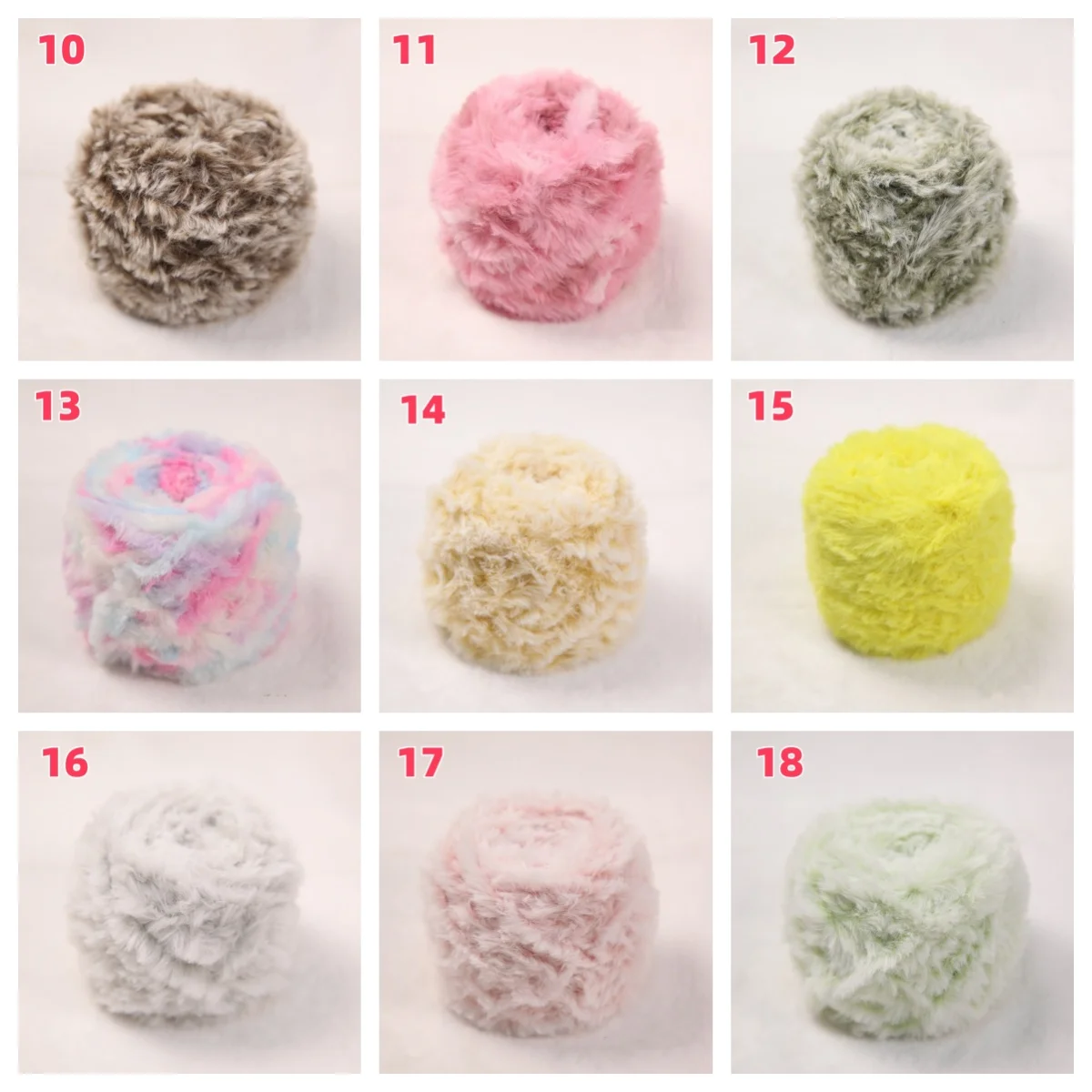 100g/Ball Rabbit Velvet Knitting Thread Lanas Soft Fur Fluffy Faux Fur Yarn Use For Hand Knitting&Hooks Scarf Coat Baby Blanket