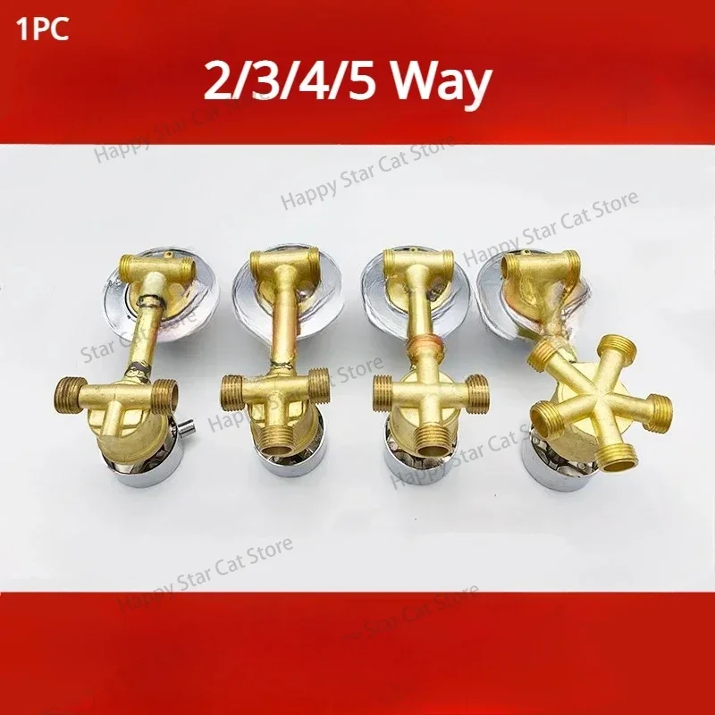 2/3/4/5 Way Shower Switch Control Shower Room Faucets Mixer Shower Cabin Accessories Valves Diverter Tap