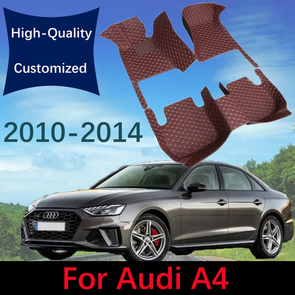 

Car Floor Mats For Audi A4 B8 Hatchback 2010 2011 2012 2013 2014 Custom Leather Automobile Carpet Rugs Foot Pads Accessories