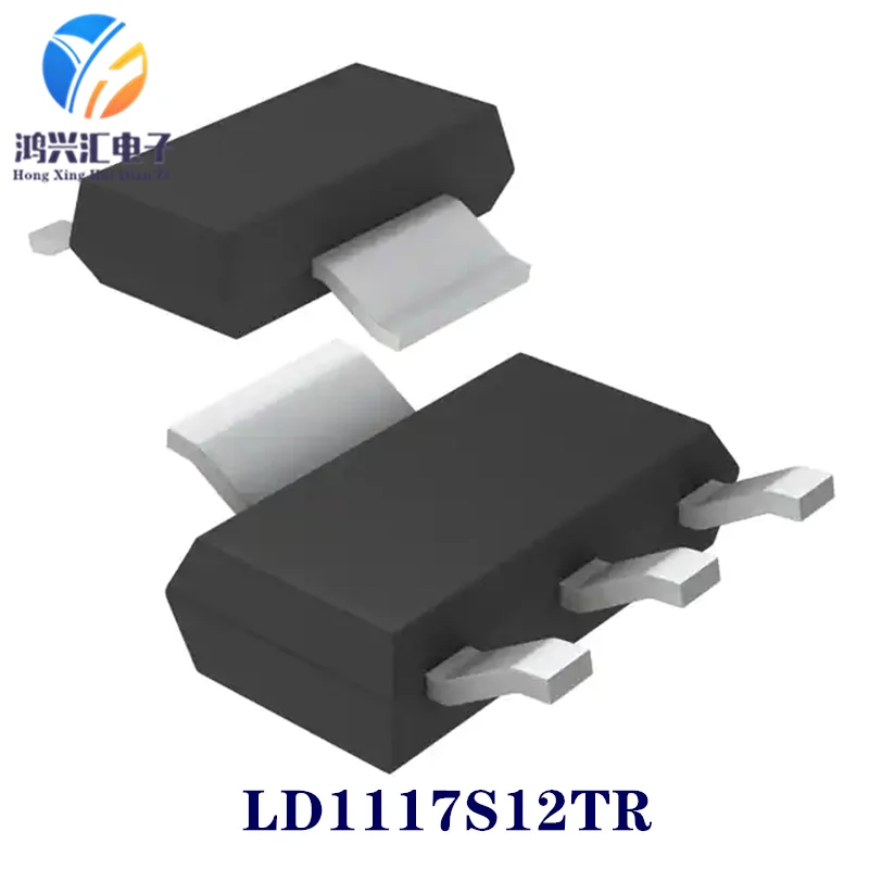 New/Original LD1117S12TR LDO Regulator Pos 1.2V 1.3A 4-Pin(3+Tab) SOT-223 T/R