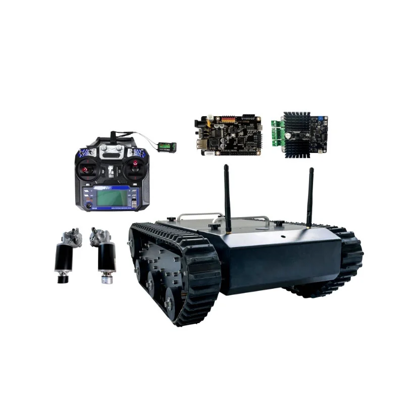 2026 In stock TR400 Programmable Robot Tank Chassis with Controller and Power Adapter ROS Robot Open Source for Arduino DIY