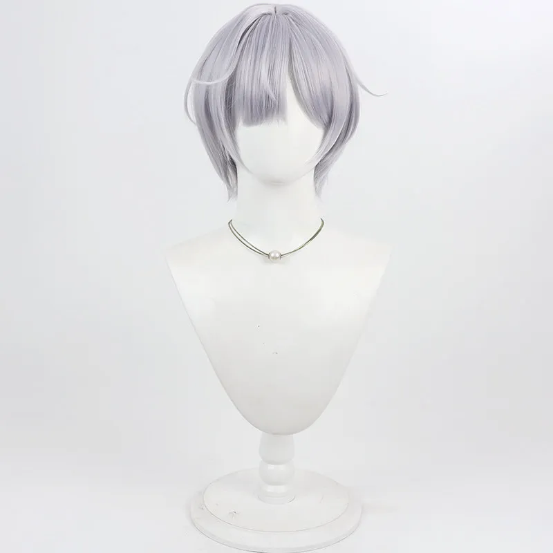 Virtual YouTube Vtuber Shirose Isumi Cosplay Wig Halloween Carnival Party Props Synthetic Hair Heat Resistant Fiber + Wig Cap