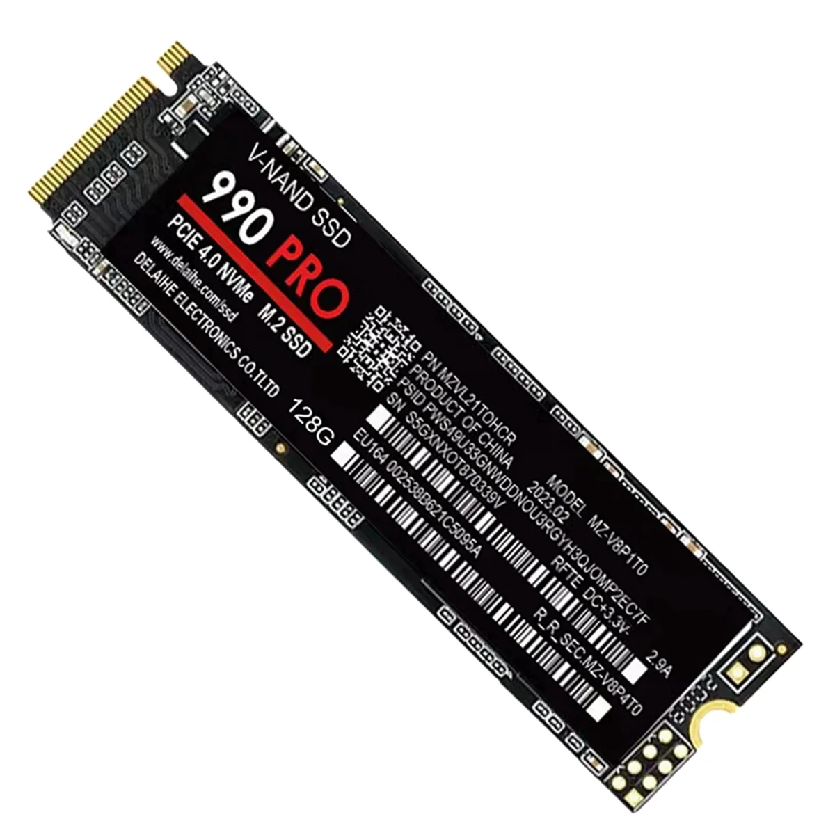 

Твердотельный Накопитель SSD 128G 990 PRO M.2 2280 SSD PCIe 4,0 NVMe игровой внутренний жесткий диск для ноутбука и настольного компьютера