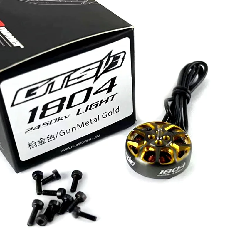 RCINPOWER GTS V3 1804 2450KV 3-4S 3450KV 4-6S Brushless Motor for FPV 3INCH Freestyle Cinewhoop Ducted Drones GEPRC Cinebot30