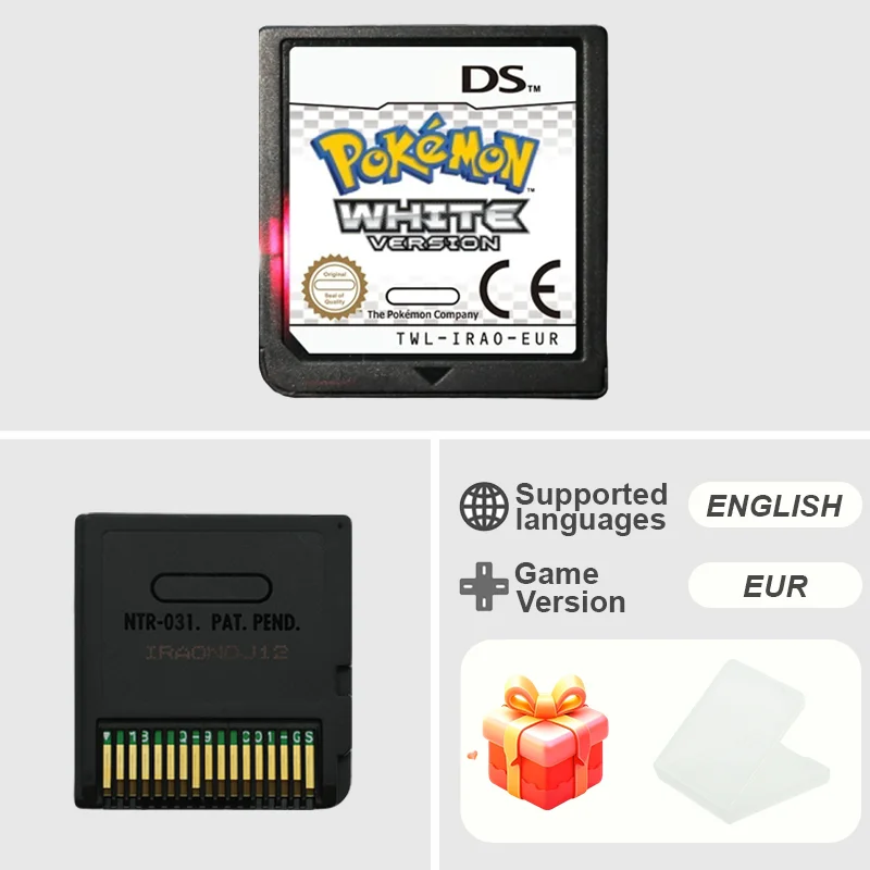 Pokemon Series DS Game Cartridge Diamond Platinum Pearl HeartGold SoulSilver Black White Meertalig voor NDS/2DS